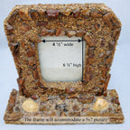 Antique Seaside Seashell Beach Picture Frame