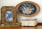 Antique Seaside Seashell Beach Picture Frame