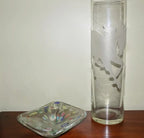 Unicorn Art Glass Vase by Perry Coyle