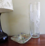Unicorn Art Glass Vase by Perry Coyle