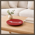 Cherry Red Art Glass Plate