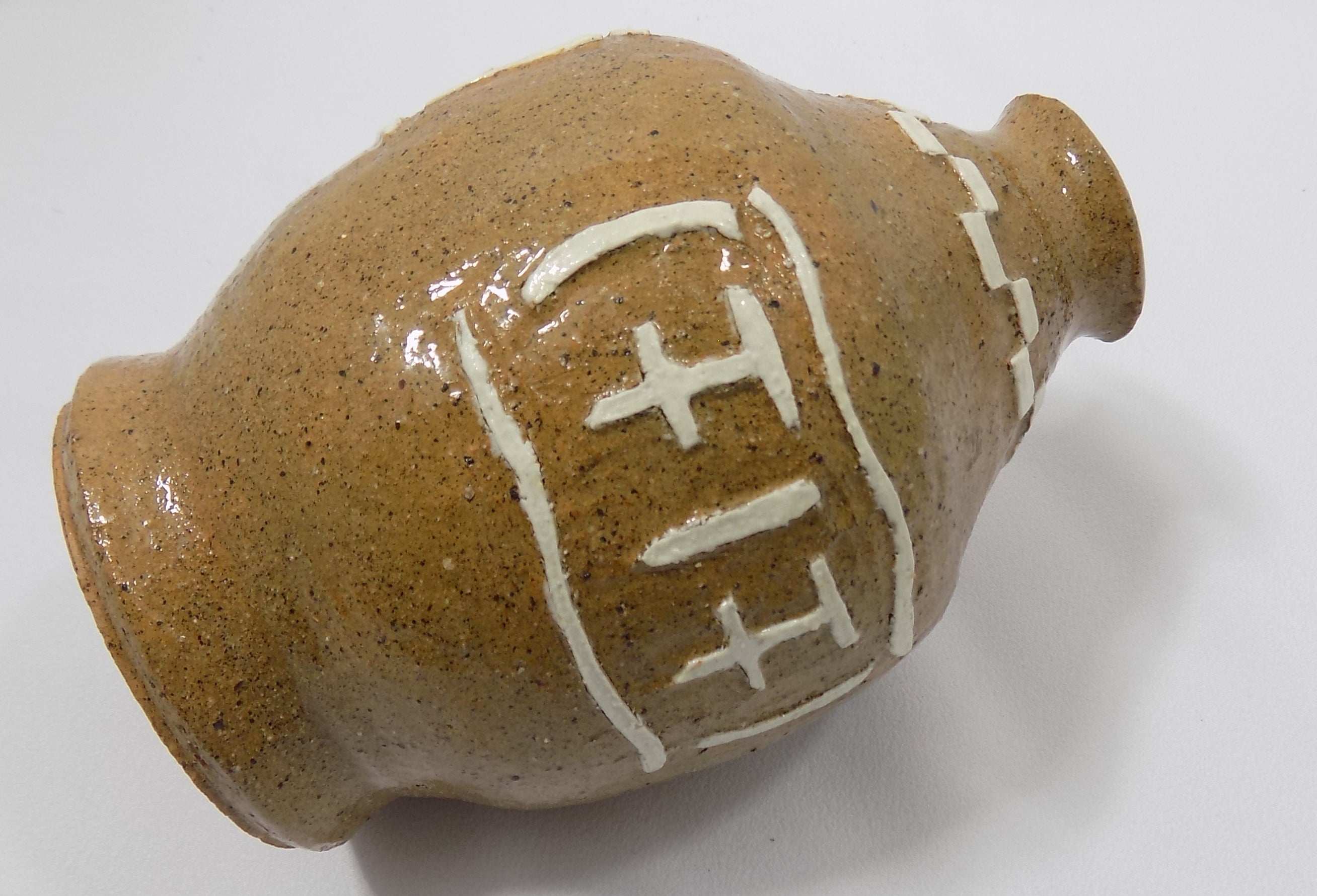 Desert Sand Southwest Style Stoneware Bottle Laying on side