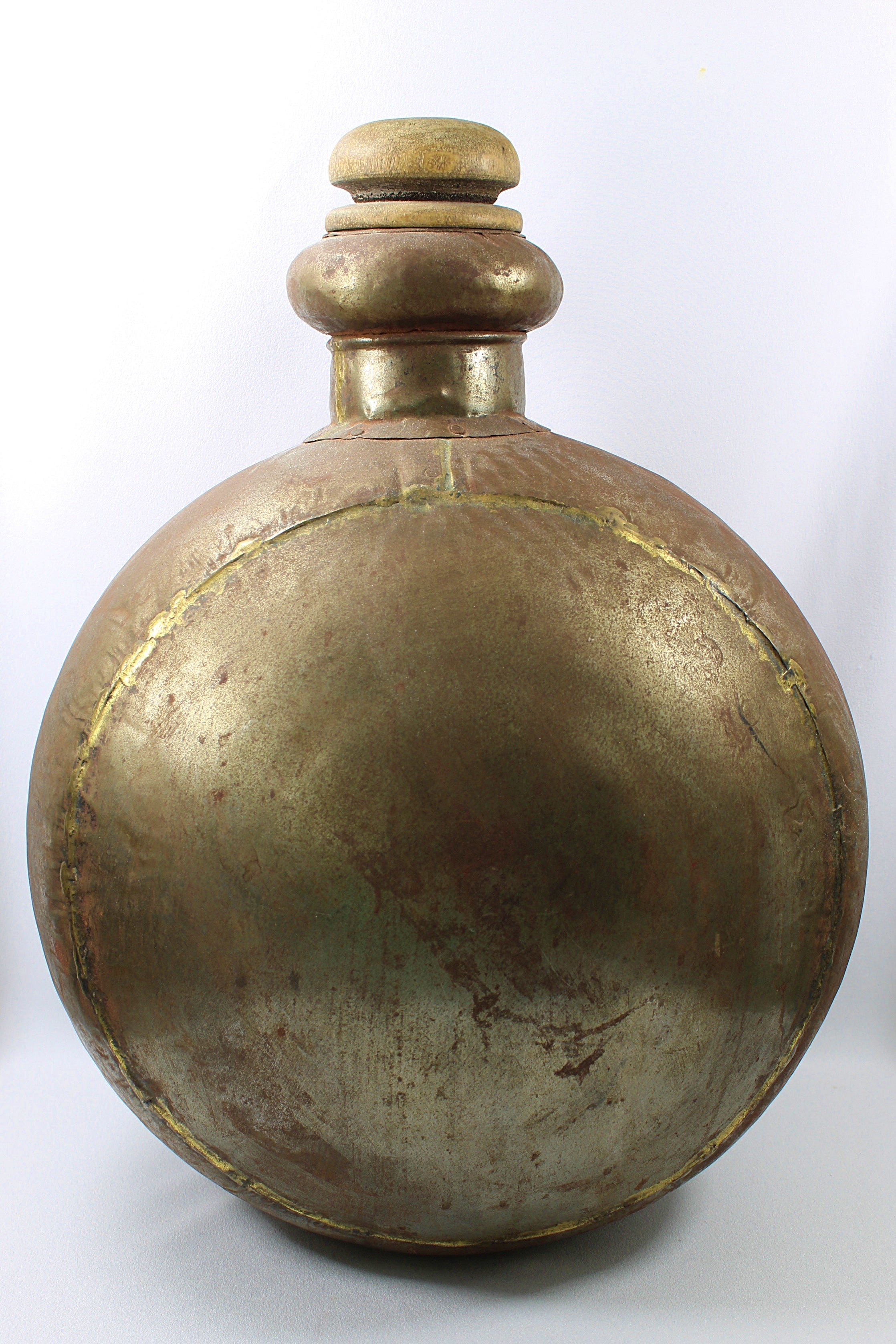 Rustic Large Brass Bottle