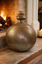 Rustic Large Brass Bottle