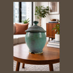 Ohio Ceramic Artist Arts and Crafts Style Lidded Jar