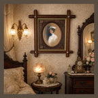 Gibson Girl 1906 Antique Portrait Walnut Frame