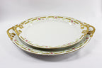 French Porcelain Gold Trim Antique Limoges Platters