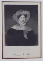 Marcia Van Ness Historical Antique Steel Engraving
