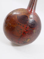 1800s Wooden Ladle Painted and Carved