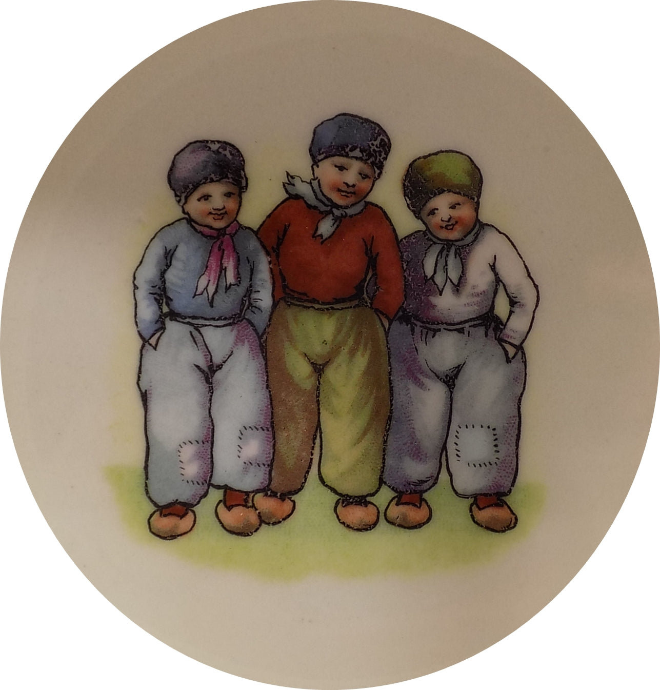 Adorable Vintage Baby Pottery Bowl  Made in Czechoslovakia