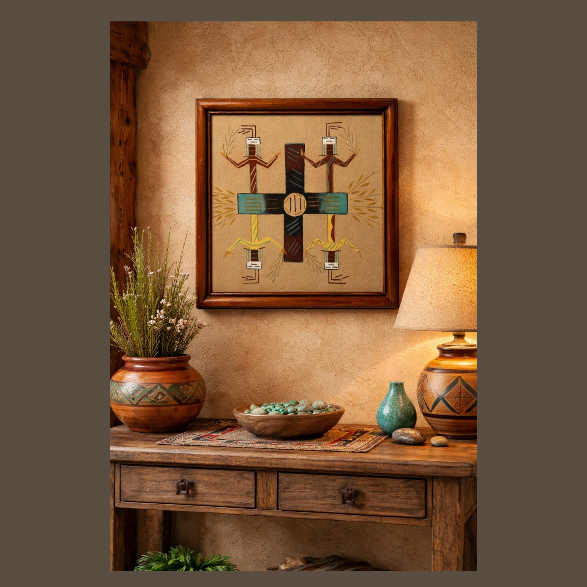 Navajo Sand Painting  by R.M. Lee