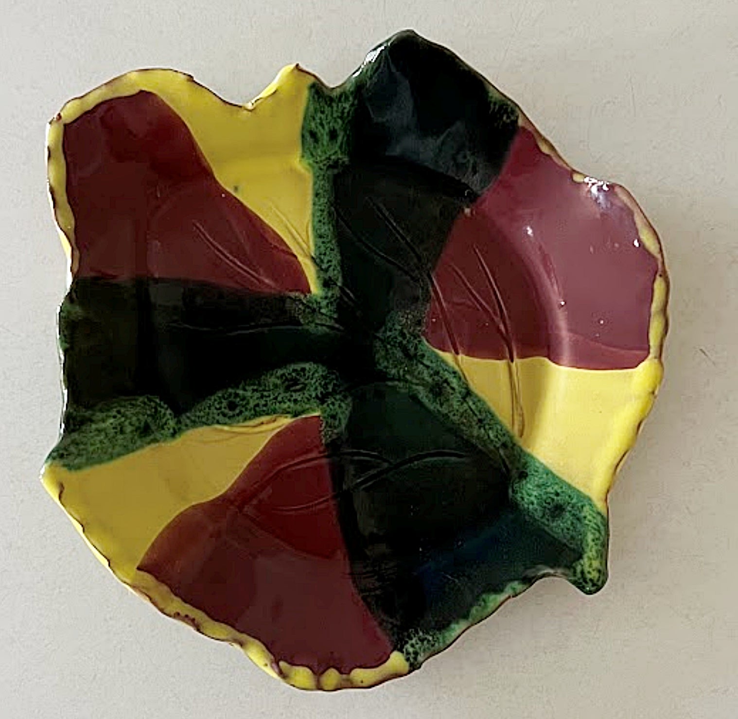 Six Leaf Plates by Mangum Pottery