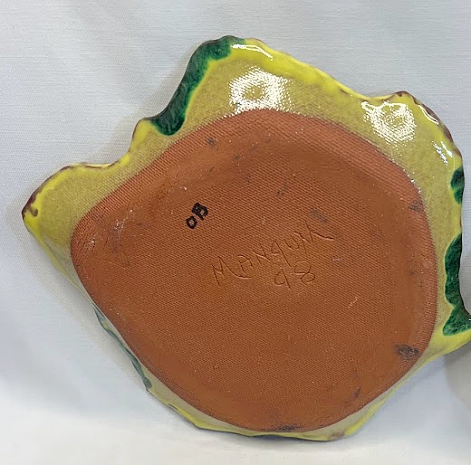 Six Leaf Plates by Mangum Pottery