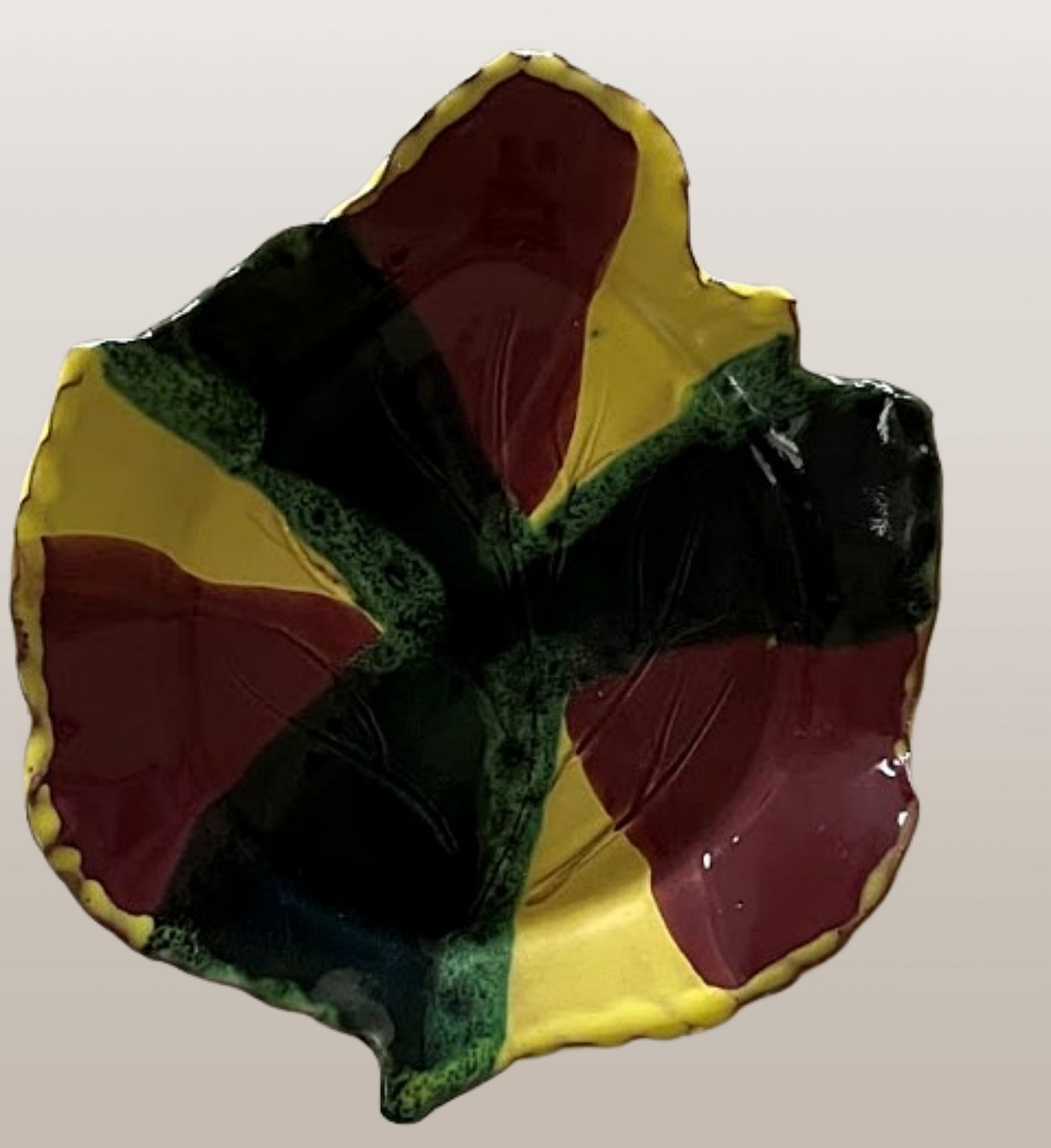 Six Leaf Plates by Mangum Pottery
