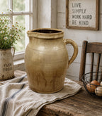 What Cheer Iowa Antique Salt Glazed Stoneware Pitcher