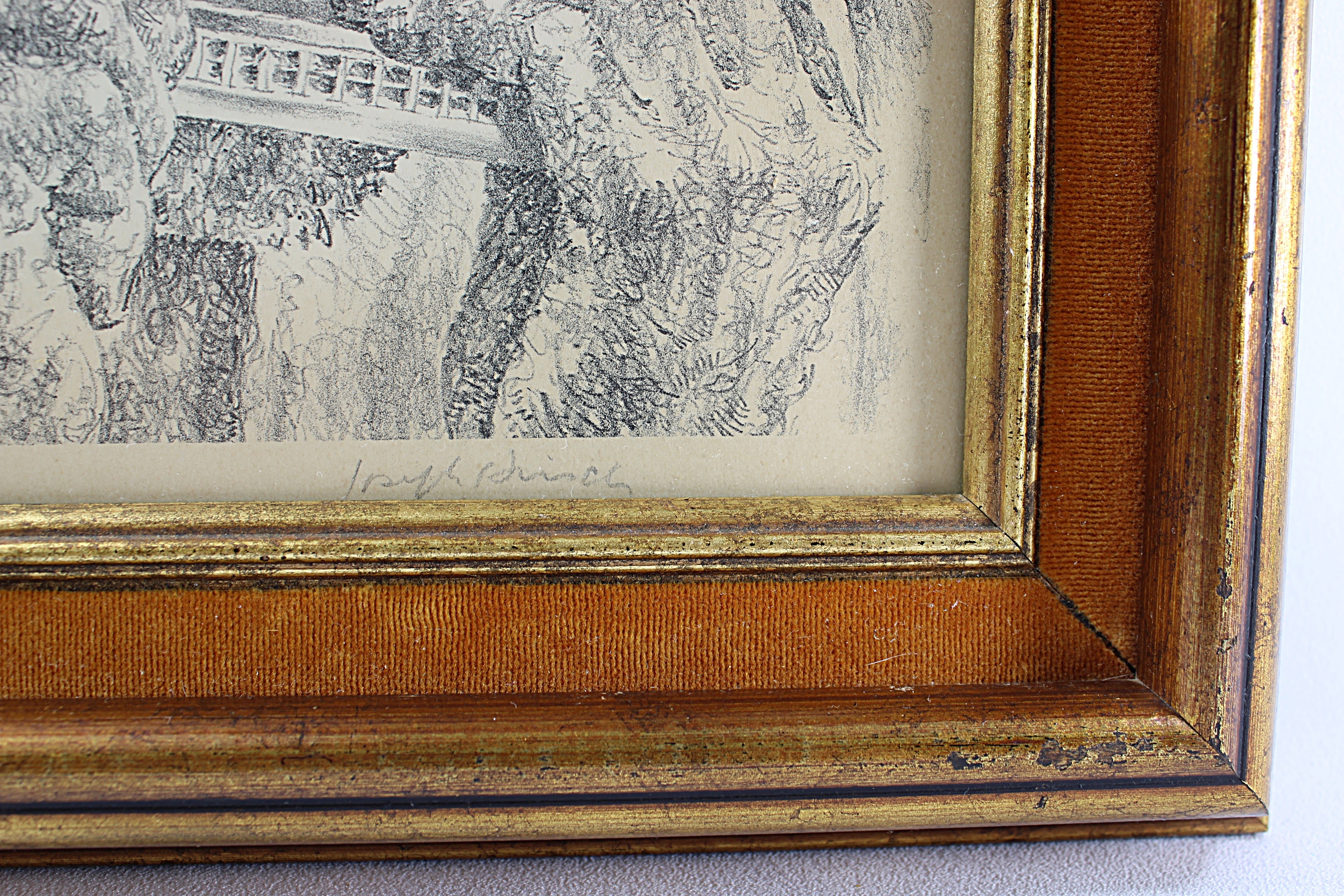 Pencil Signed Joseph Hirsch Lithograph
