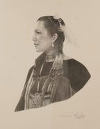 Limited Edition Lithograph Native American Woman by Frances Reust
