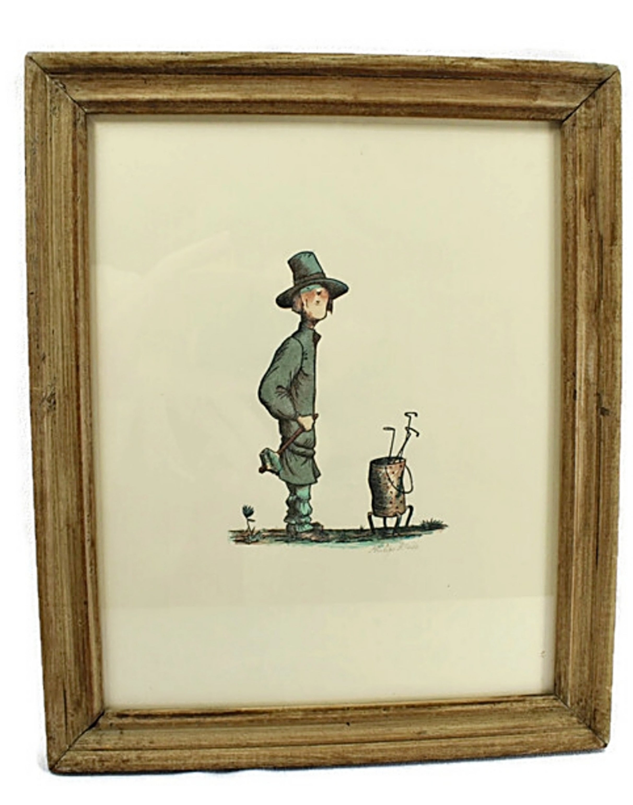 Philip Reed Pair of Wood Engraving Prints Signed