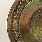 Hand Hammered Italian Brass Tray