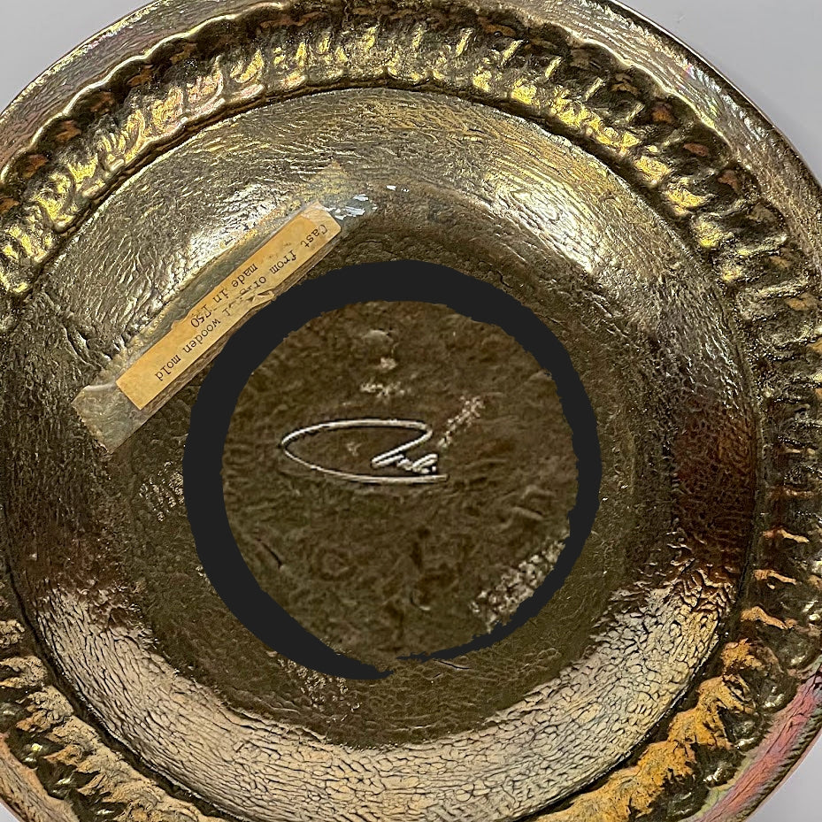 Hand Hammered Italian Brass Tray
