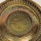 Hand Hammered Italian Brass Tray