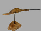 Carved Curlew on Stand by Alex Buderer