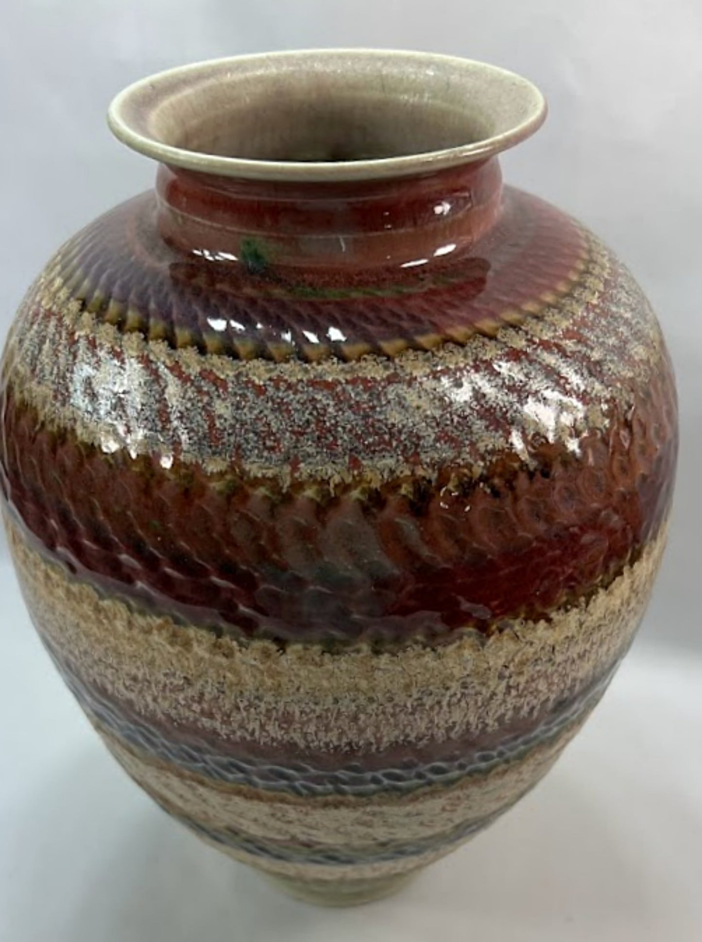 Vintage JOSEPH PANACCI Tall Studio Pottery Vase Canada 1995