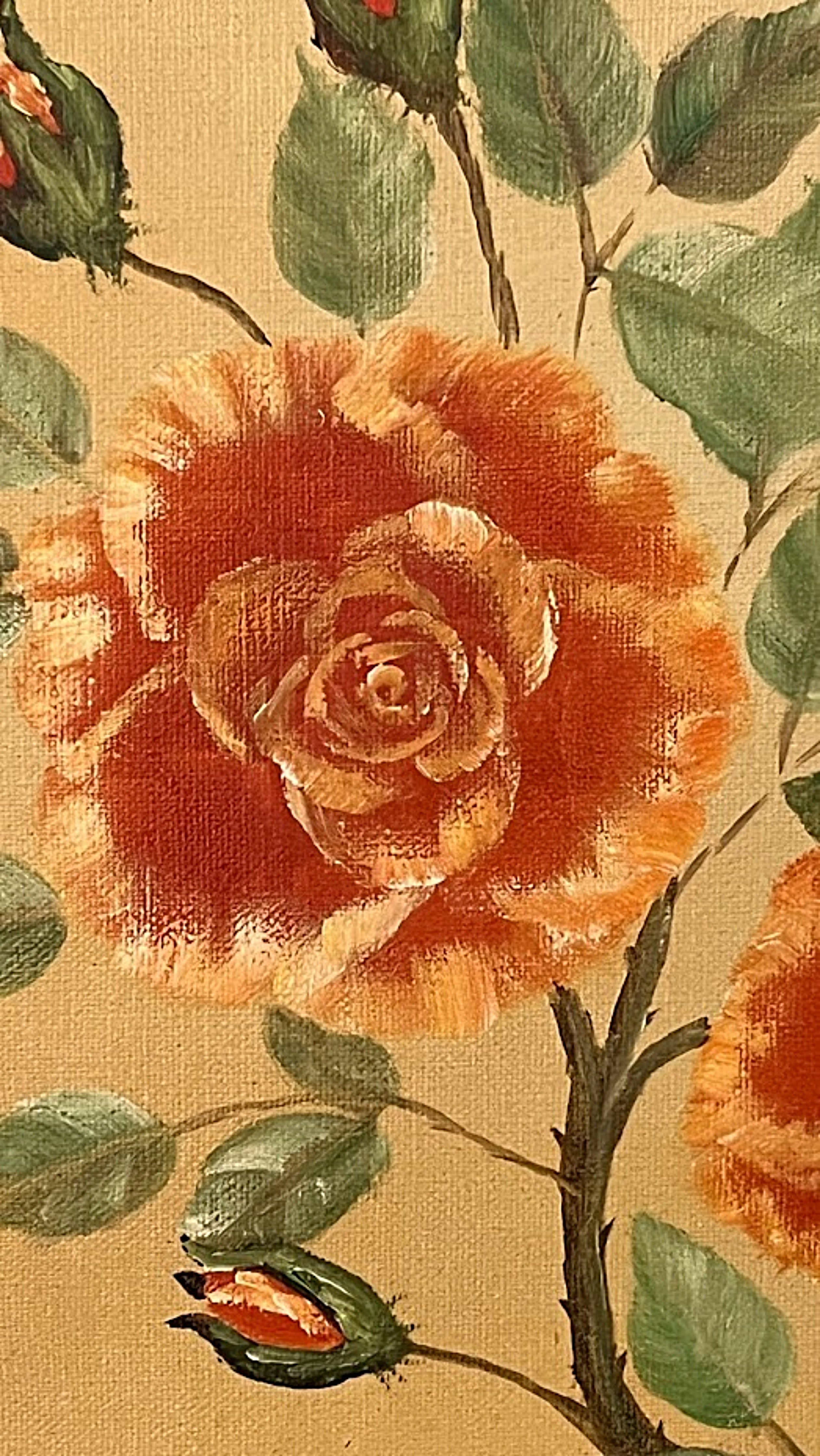 Roses Original Painting by W. T. Presley