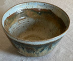 Studio Pottery Bowl Large Ombre Glazes Signed