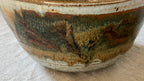 Studio Pottery Bowl Large Ombre Glazes Signed