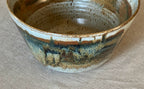 Studio Pottery Bowl Large Ombre Glazes Signed