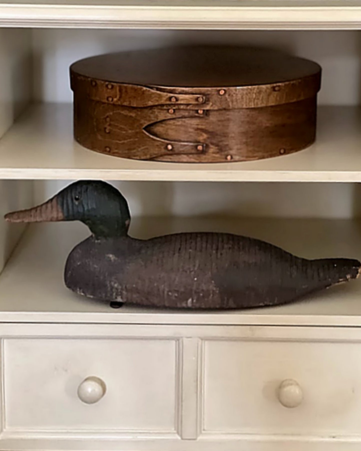 Vintage Wooden Mallard Drake Hunting Decoy 1940s