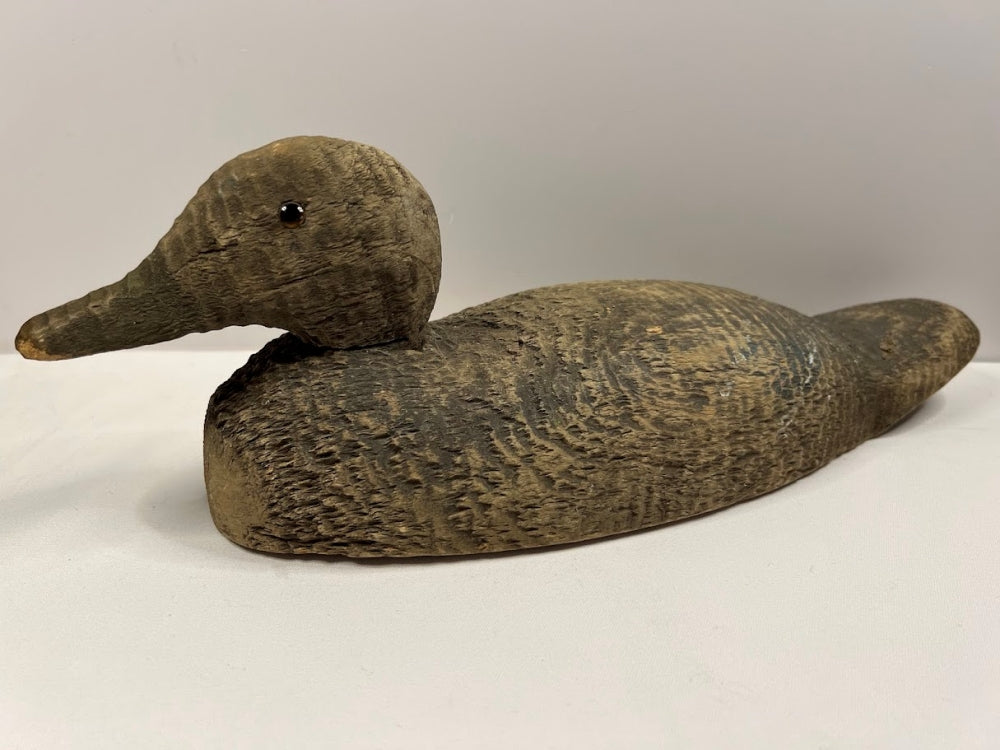 Vintage Wooden Working Decoy Mallard Hen 1940s