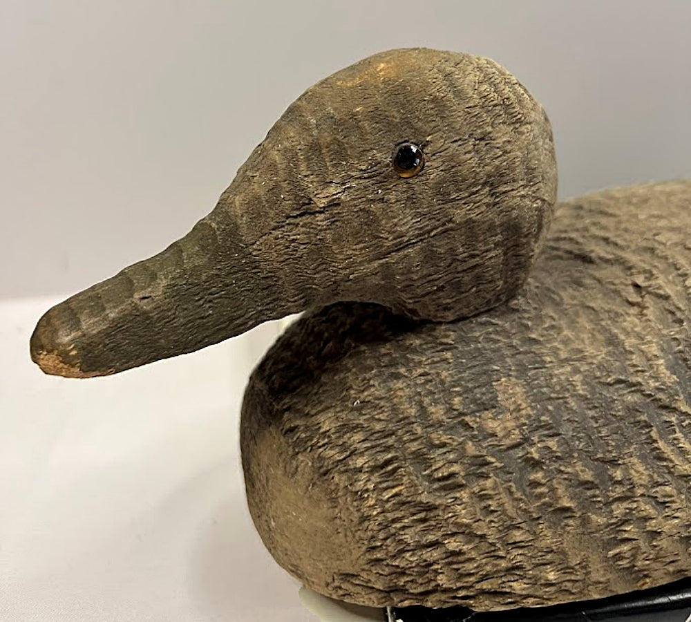 Vintage Wooden Working Decoy Mallard Hen 1940s