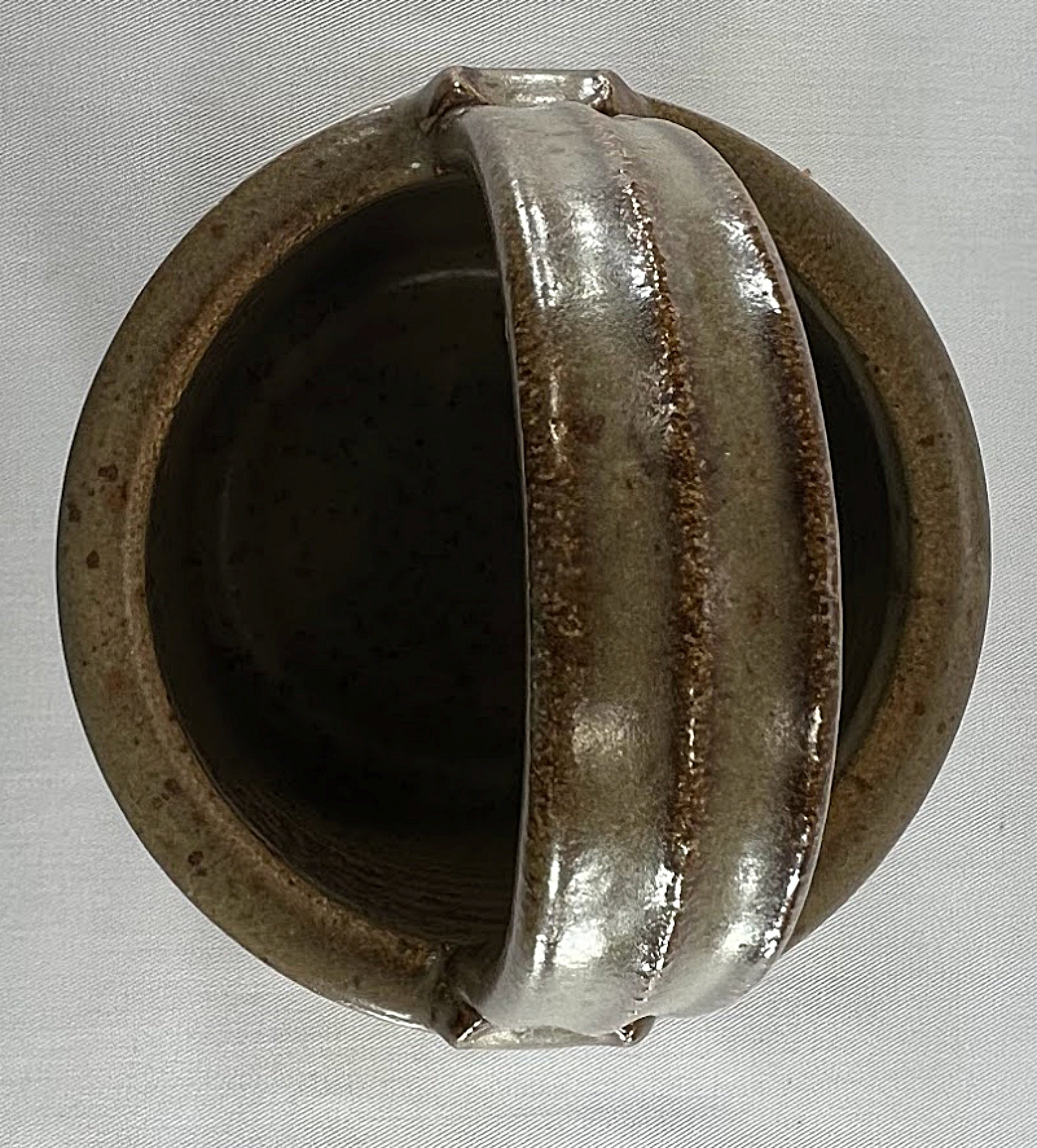 Studio Art Pottery Basket  Signed