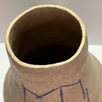 Southwestern Pottery Hand Coiled Buff Clay  Jar and Pitcher