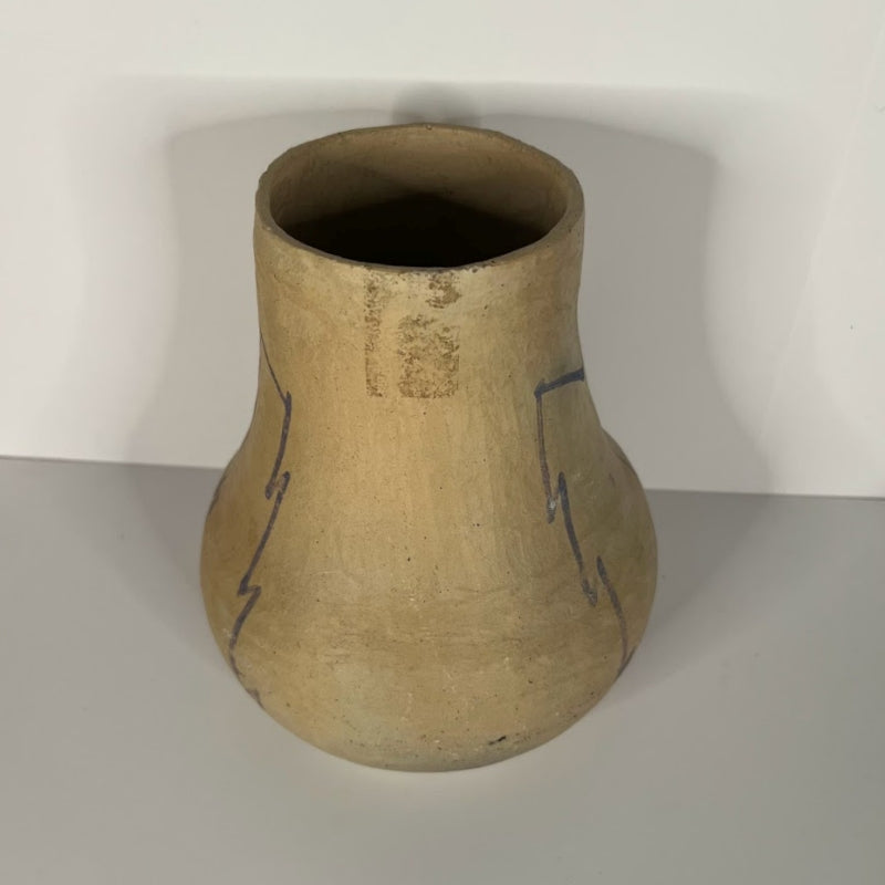 Southwestern Pottery Hand Coiled Buff Clay  Jar and Pitcher