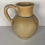 Southwestern Pottery Hand Coiled Buff Clay  Jar and Pitcher