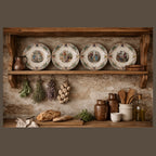 Antique French Sarreguemines Utzschneider & Cie Faience Plates Set 4