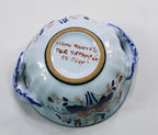 Majolica Bowl Hand Painted for Tiffany and Company