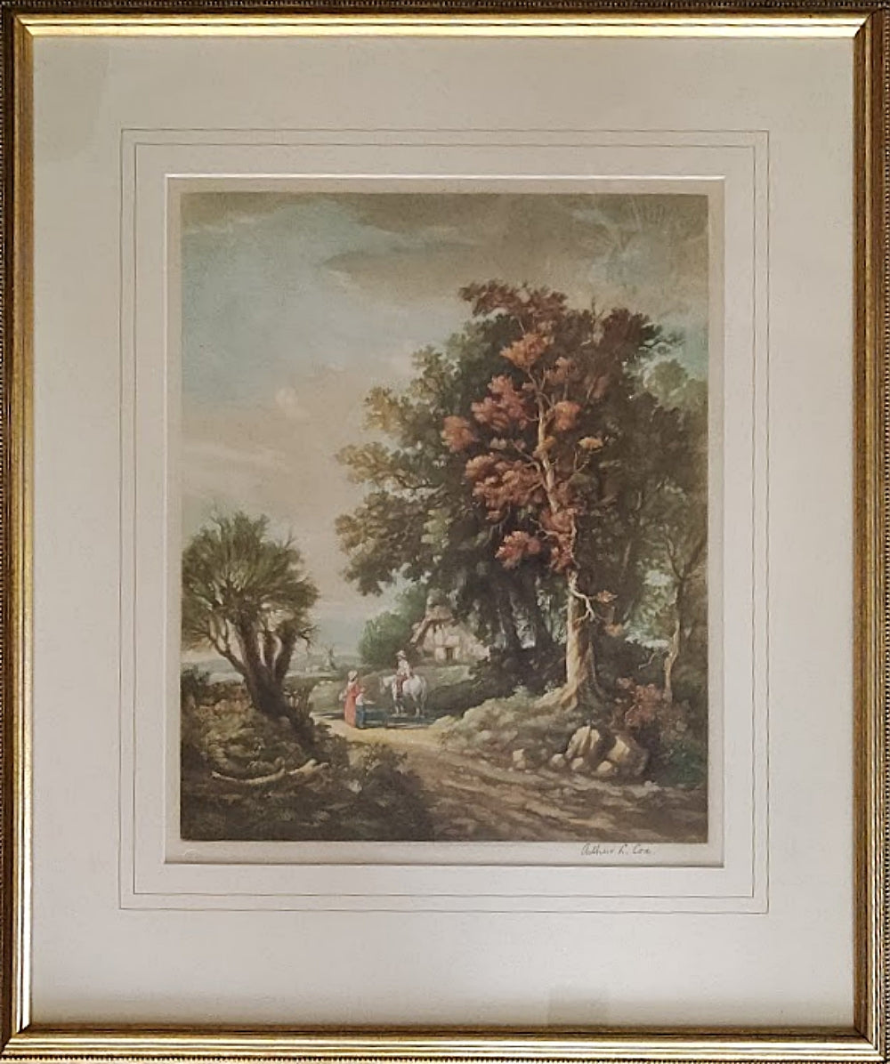 English Landscape Signed Arthur L. Cox