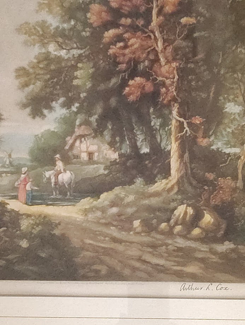 English Landscape Signed Arthur L. Cox