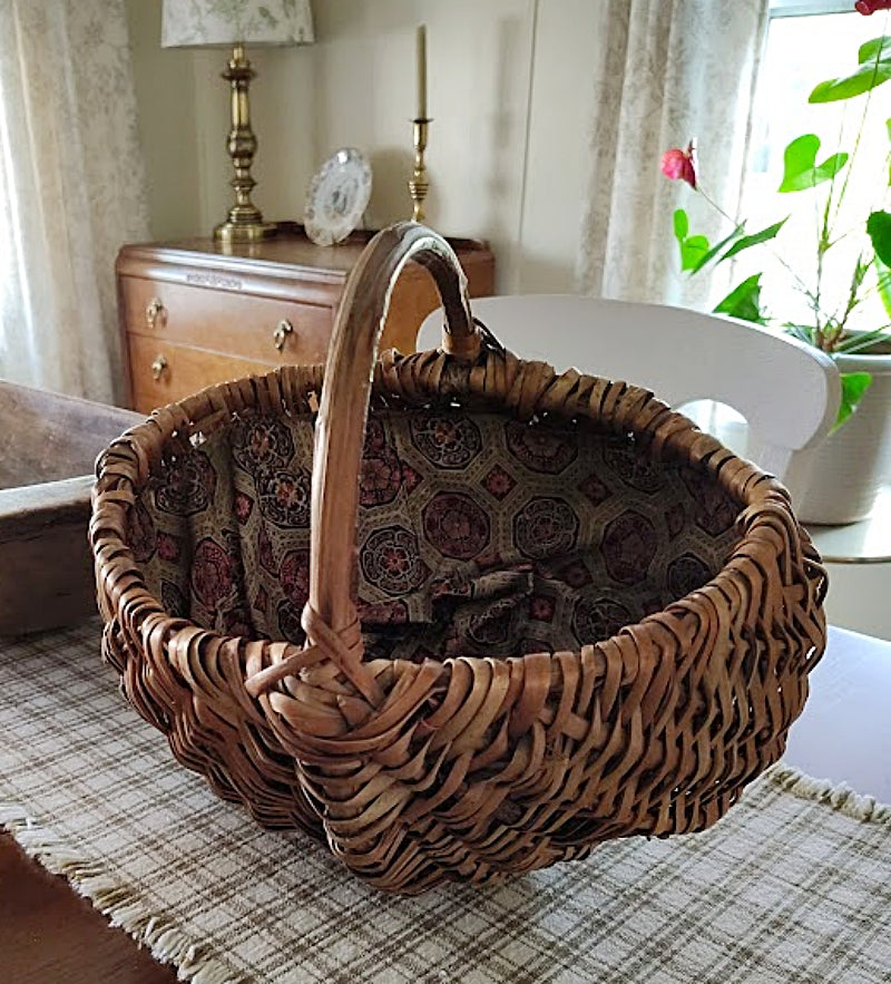 Appalachia 1930s Large Willow Basket