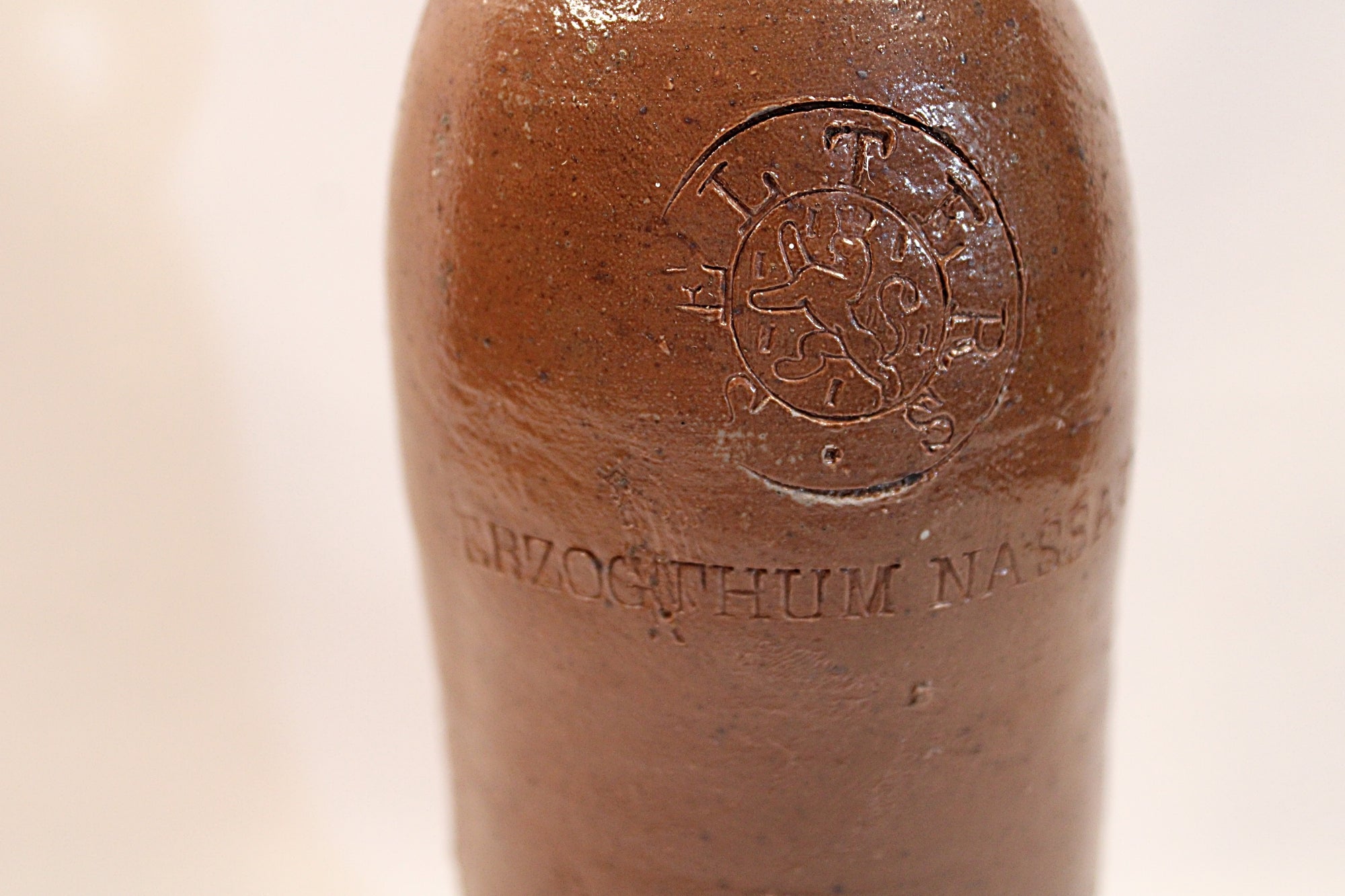 Stoneware Antique Mineral Water Bottle from Selters Germany