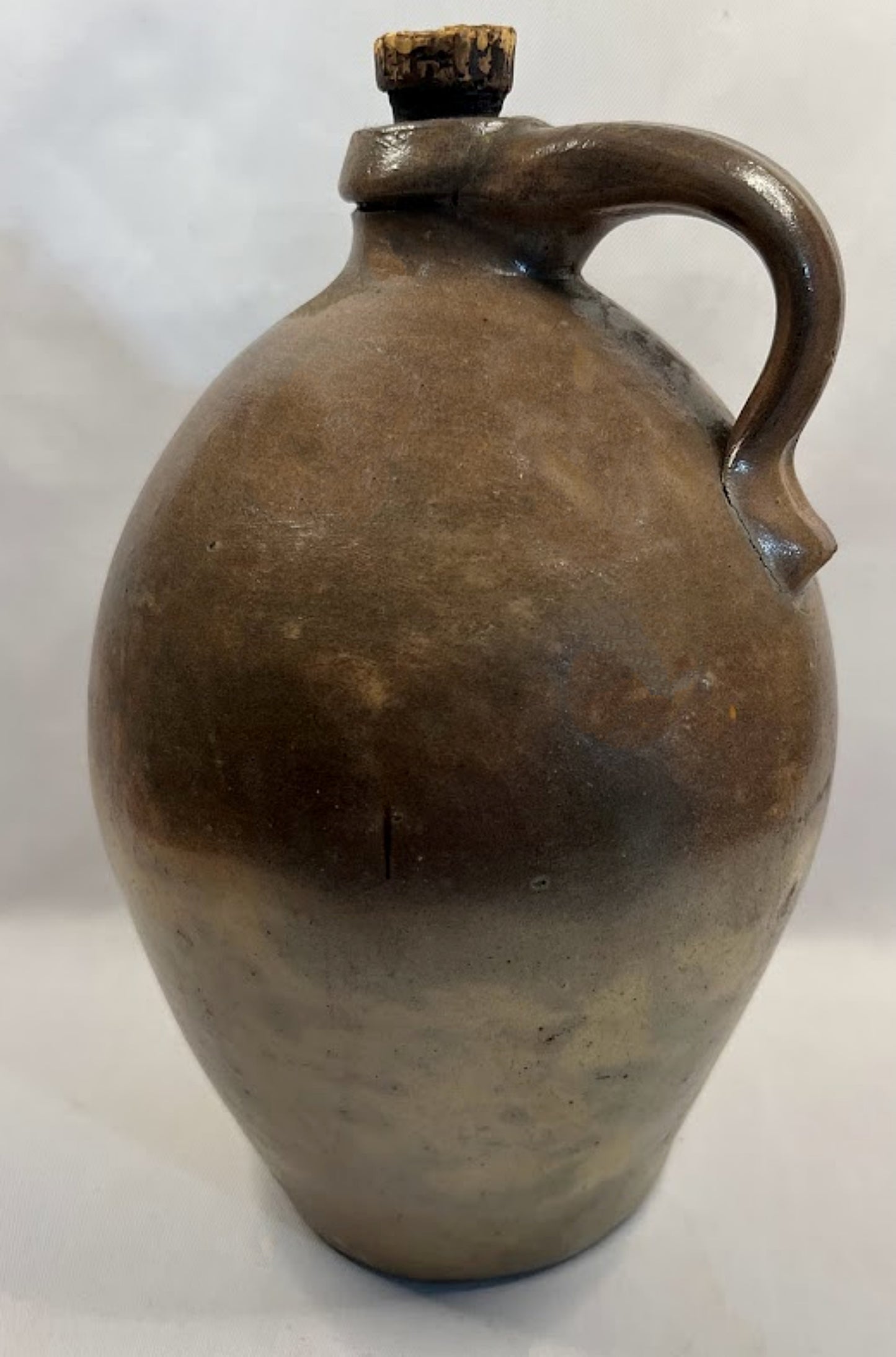 Antique OVOID STONEWARE JUG Salt Glaze Circa 1830