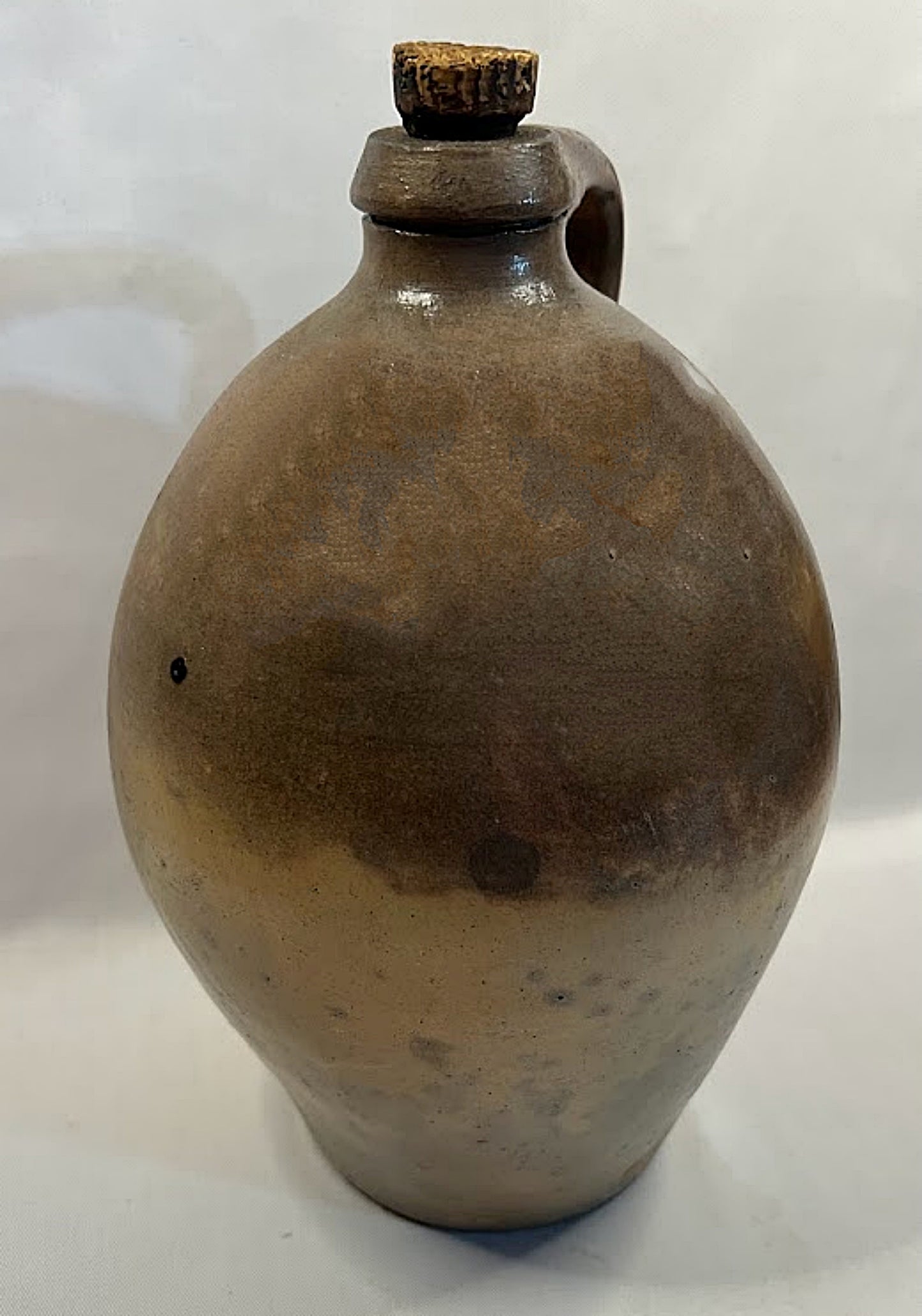 Antique OVOID STONEWARE JUG Salt Glaze Circa 1830