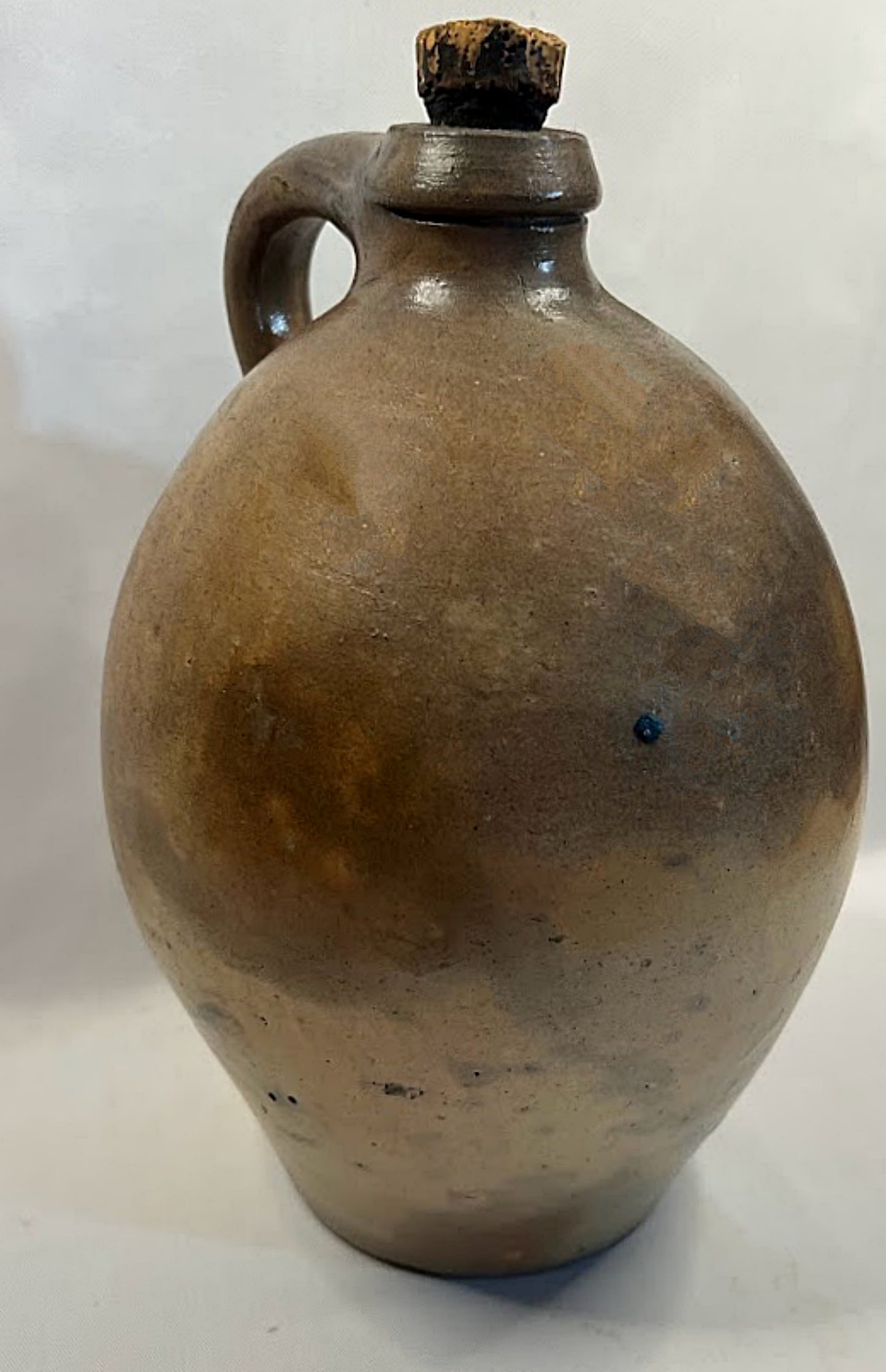 Antique OVOID STONEWARE JUG Salt Glaze Circa 1830