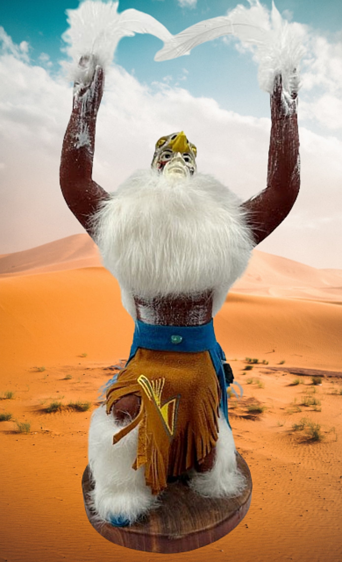 Navajo Kachina Prayer Eagle by Julie Loley