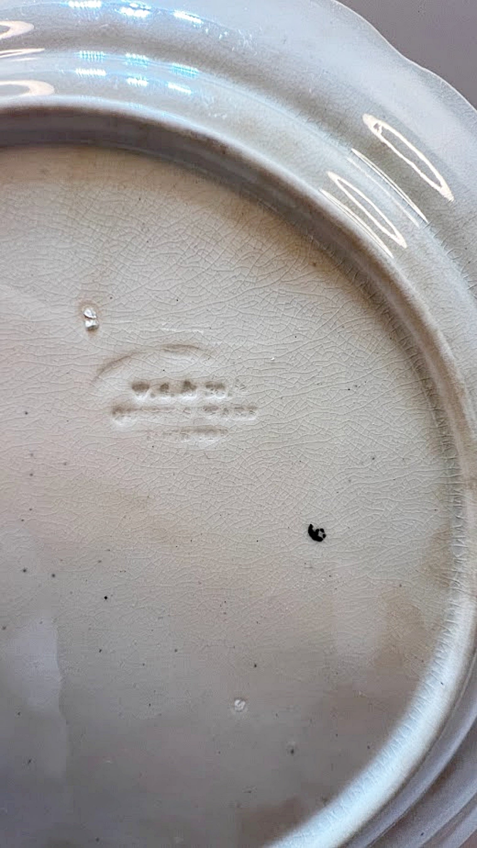 English Pottery Child's Plate Circa 1830