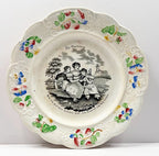 English Pottery Child's Plate Circa 1830